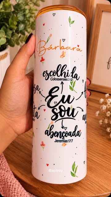 Copo com Mensagem de Fé